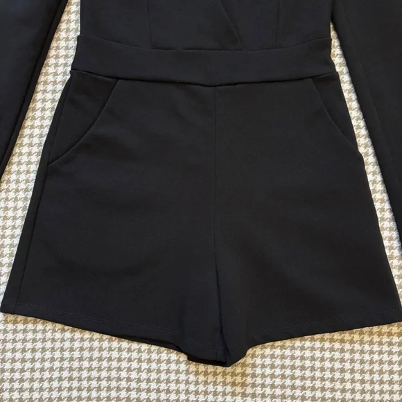 Urban Outfitters | Silence + Noise Deep V Romper - Picture 7 of 16